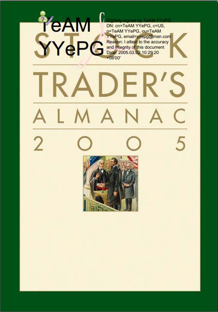 John Wiley Sons Stock Trader Almanac 2005 38th Ed