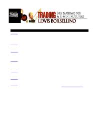 Borsellino Lewis 2001 – Trading Es And Nq Futures Course