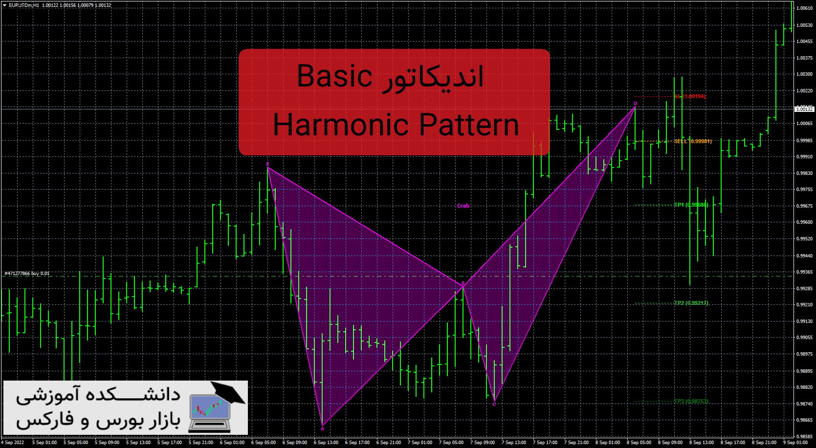 تصویر اندیکاتور Basic Harmonic Pattern
