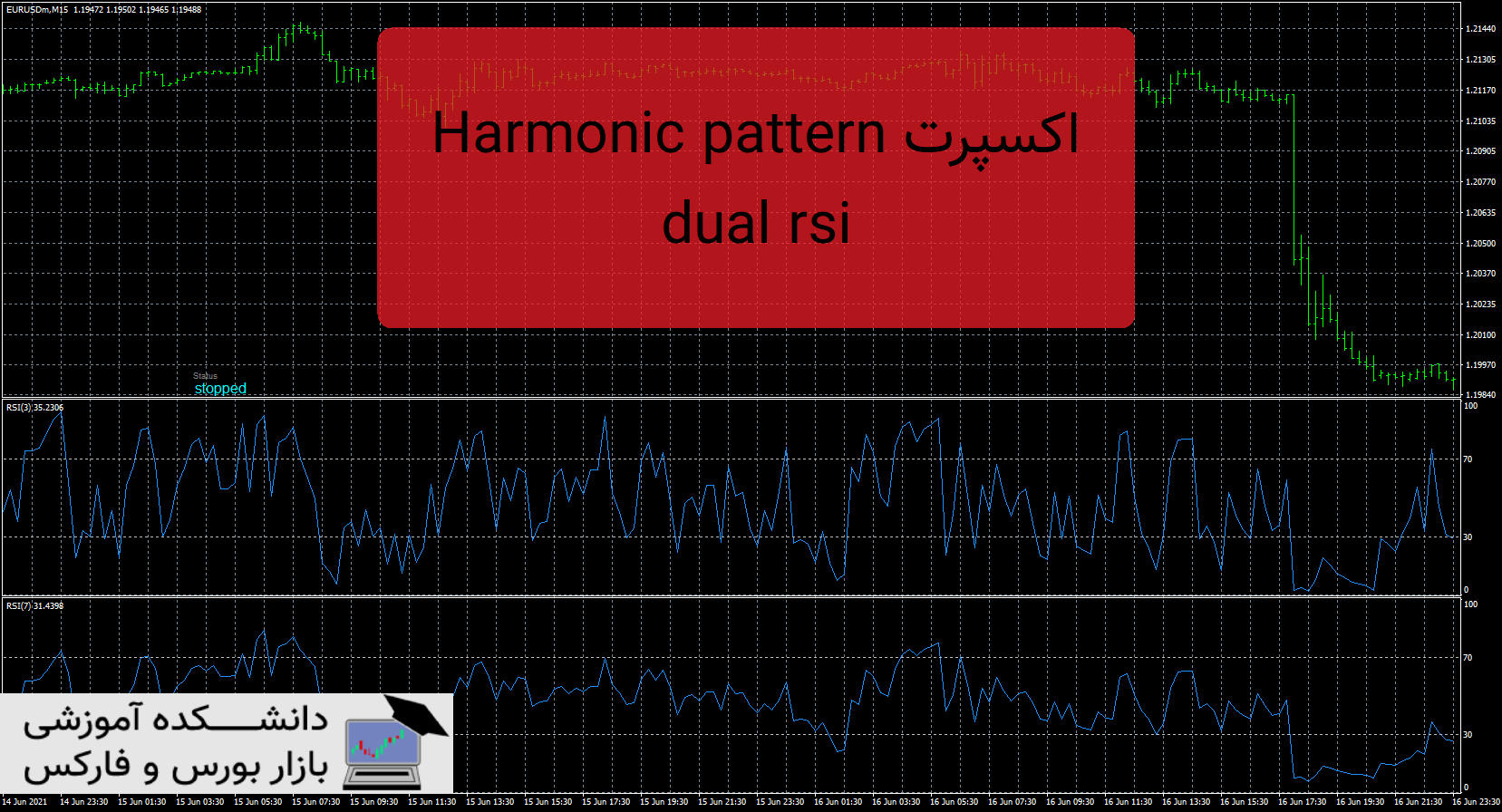 تصویر اکسپرت Harmonic pattern dual rsi