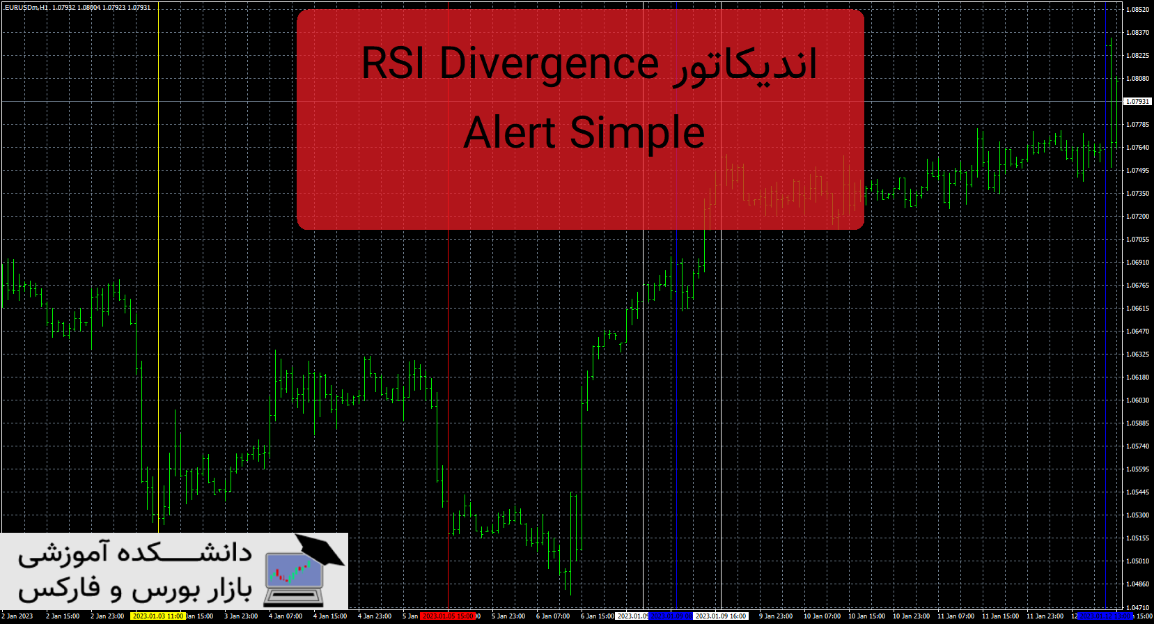 تصویر اندیکاتور RSI Divergence Alert Simple