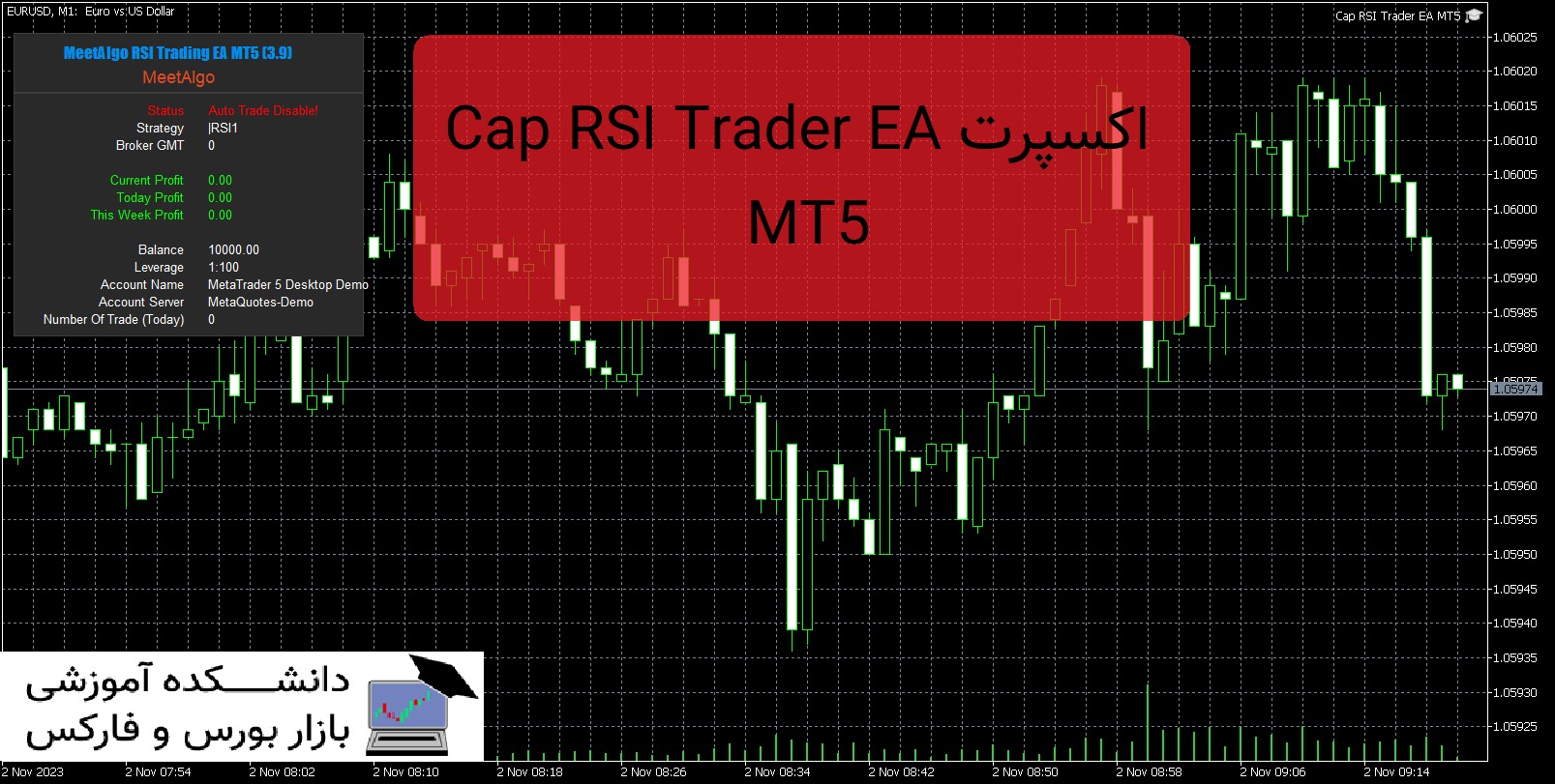 تصویر اکسپرت Cap RSI Trader EA MT5