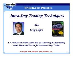 Intraday Trading Techniques