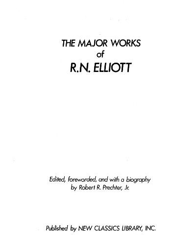 Prechter Robert – The Major Works Of R N Elliott
