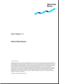 Xetra ae Release 7 1 Market Model