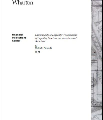 Fernando – Commonality In Liquidity-Transmission Of Liquidity Shocks Across Investors And Securitie